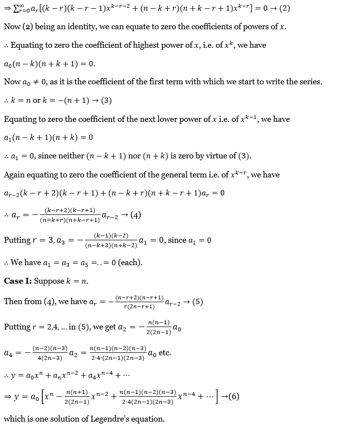 Legendre Polynomials Exercise 4 Question 2.2