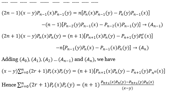 Legendre Polynomials Exercise 4 Question 24.2