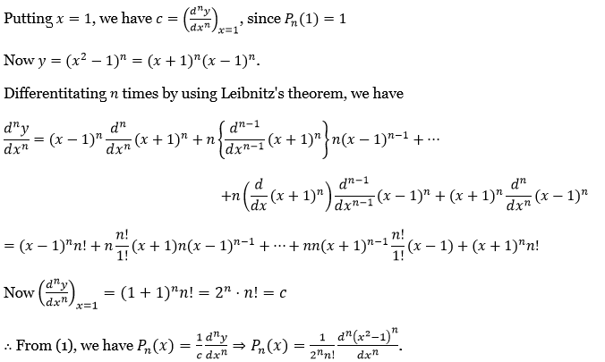 Legendre Polynomials Exercise 4 Question 25.2