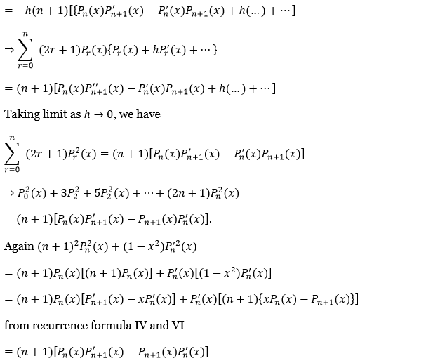 Legendre Polynomials Exercise 4 Question 31.2