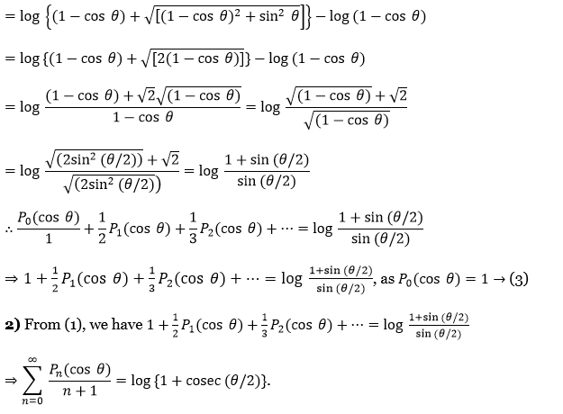 Legendre Polynomials Exercise 4 Question 34.2