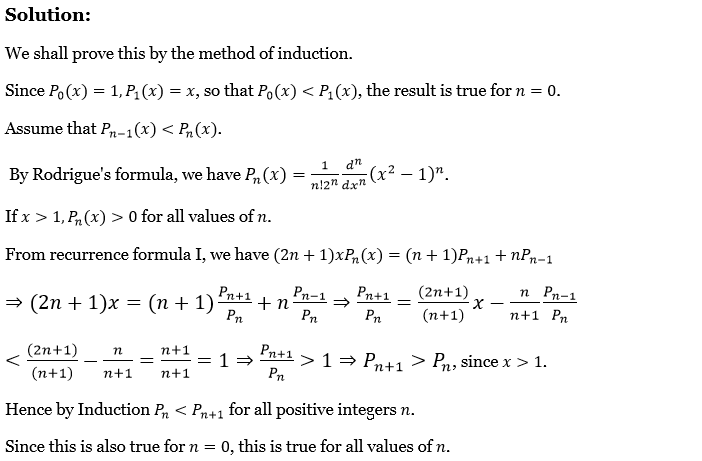 Legendre Polynomials Exercise 4 Question 43