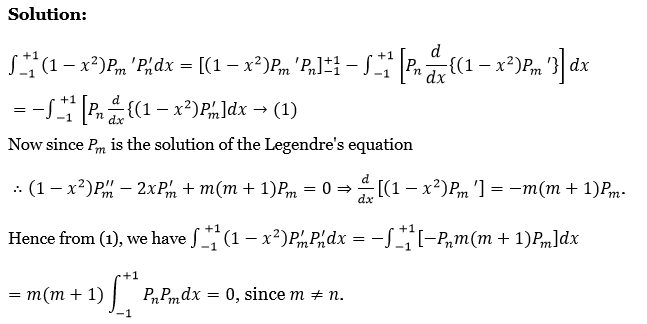 Legendre Polynomials Exercise 4 Question 44
