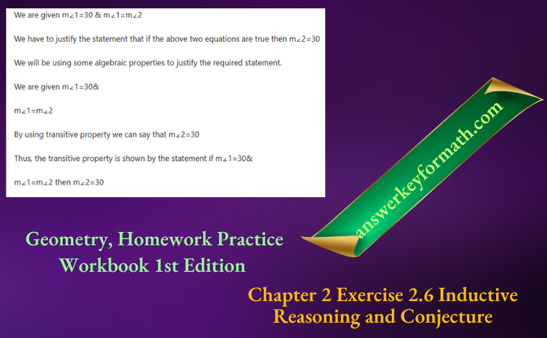 Geometry, Homework Practice Workbook 1st Edition Chapter 2 Exercise 2.6 Points Lines and Planes