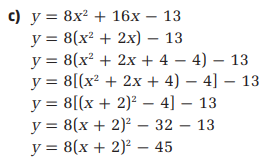 Pre-Calculus 11, Student Edition, Chapter 3 Quadratic Functions 18