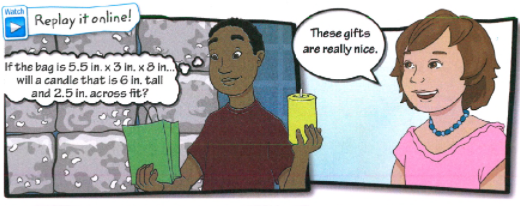 Glencoe Math Course 3 Volume 2 Student 1st Edition Chapter 8 Volume and Surface Area Exercise 8.1 Page 593 Exercise 3, Problem3