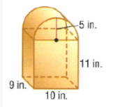 Glencoe Math Course 3 Volume 2 Student 1st Edition Chapter 8 Volume and Surface Area Exercise 8.1 Page 595 Exercise 4, Problem1.