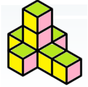 Savvas Learning Co Geometry Student Edition Chapter 1 Tools of Geometry Exercise 1.1 Nets and Drawings for Visualizing Geometry Page 8 Exercise 16 Problem 19 cubes 8