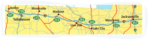 Savvas Learning Co Geometry Student Edition Chapter 1 Tools of Geometry Exercise 1.3 Measuring Segment Page 25 Exercise 23 Problem 25 Map Of Florida