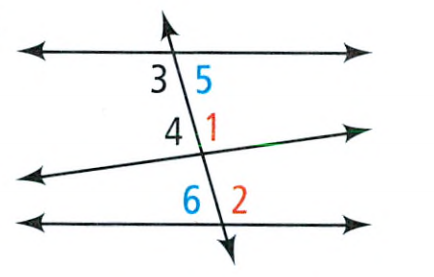 Savvas Learning Co Geometry Student Edition Chapter 3 Parallel And Perpendicular Lines Exercise 3.1 Lines And Angles Page 144 Exercise 18 Problem 18 Alternate Interior angles