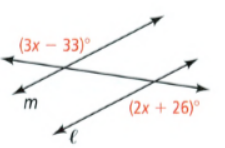 Savvas Learning Co Geometry Student Edition Chapter 3 Parallel And Perpendicular Lines Exercise 3.3 Proving Lines Parallel Page 161 Exercise 10 Problem 10 Alternate angle 1