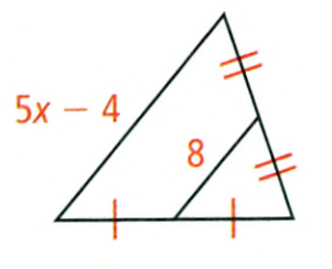 Savvas Learning Co Geometry Student Edition Chapter 5 Relationships Within Triangles Exrecise 5.1 Midsegments Of Triangles Page 289 Exercise 20 Problem 20 Triangle